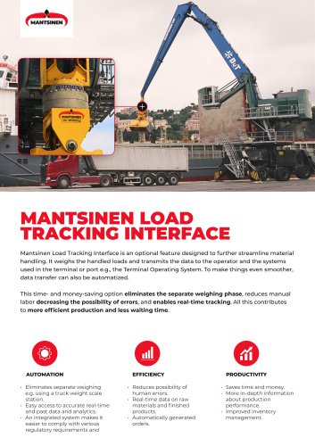 Load Tracking Interface