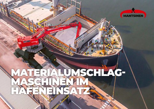 MATERIALUMSCHLAG-  MASCHINEN IM  HAFENEINSATZ