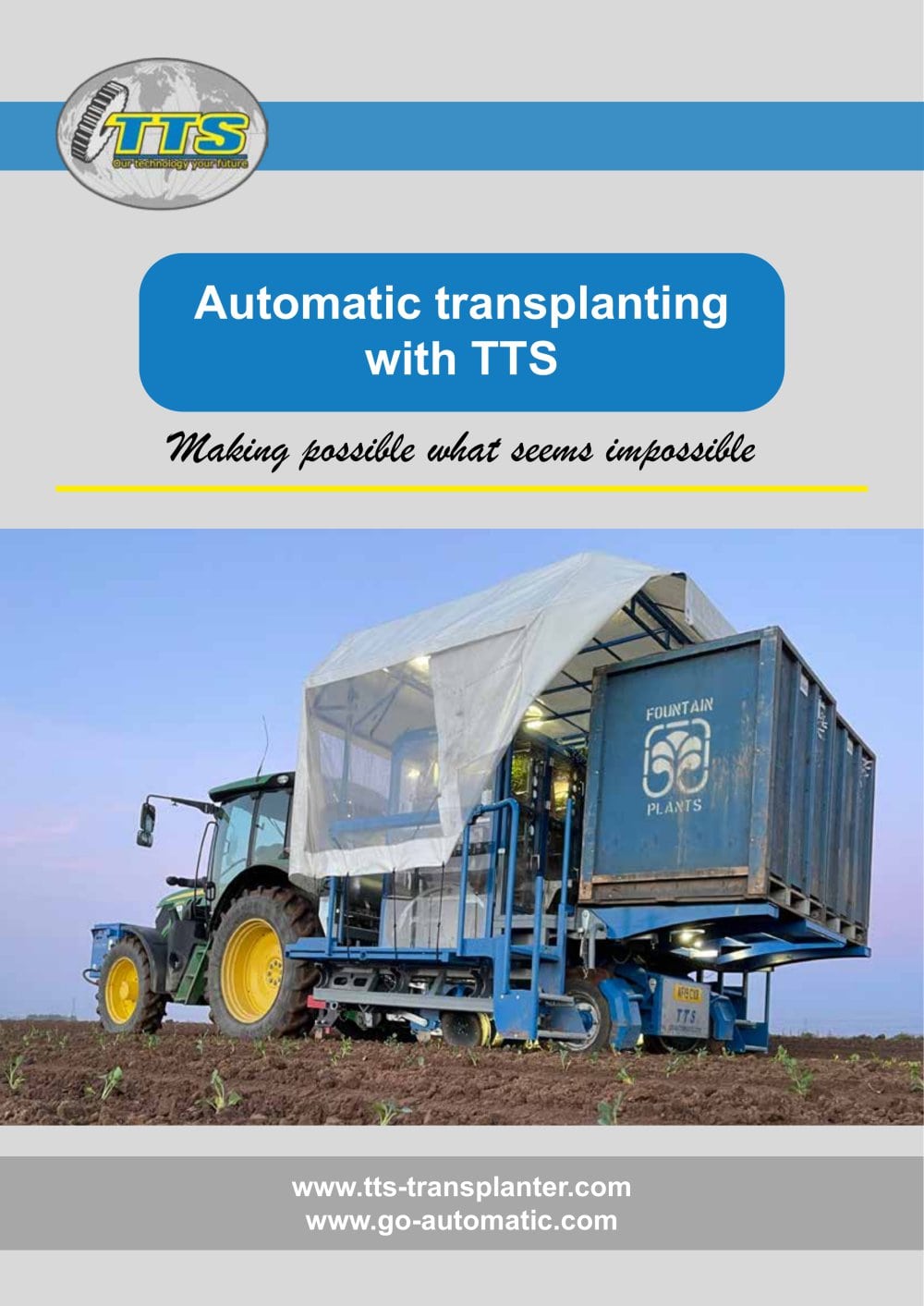 Automatic transplanting with TTS - TTS Tolenaars Transplanting Services