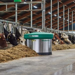 robô empurrador de alimentos
