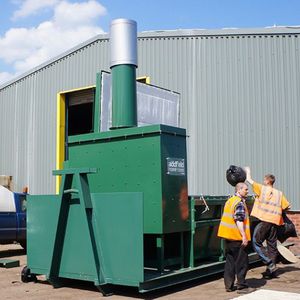 incinerador de resíduos para carcaças de animais