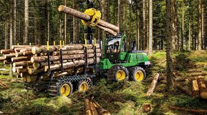 forwarder florestal para terrenos inclinados