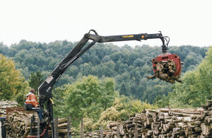 grua florestal montada em caminhão 1