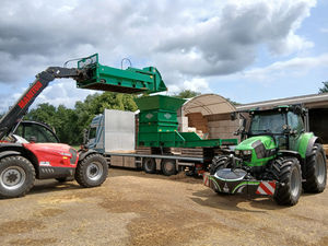 descompactador de fardos big bale estacionário