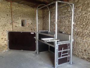 tronco de contenção de cavalo