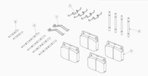 kit de reparação de travões OEM
