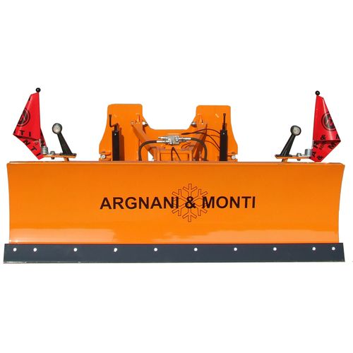 Lâmina limpa-neve reta - 8LM1B series  - A.M. di Argnani & Monti srl - com ajuste hidráulico / com engate de 3 pontos dianteiro em trator / com raspador em borracha