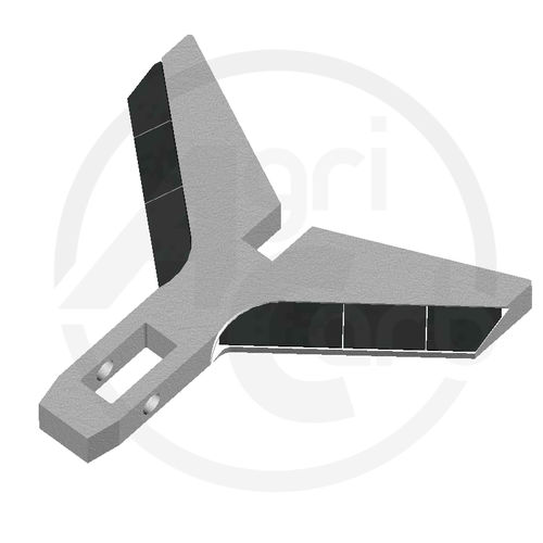 Ponteira alada para cultivador - LDD1120 - AGRICARB s.a.s - para Duro