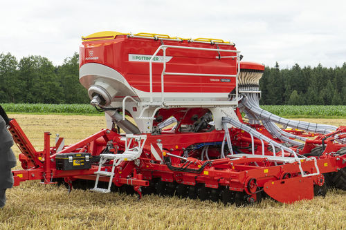 Semeadora de fluxo contínuo mecânica - TERRASEM series - PÖTTINGER Landtechnik GmbH - de hastes / de hastes rígidas / 24 linhas