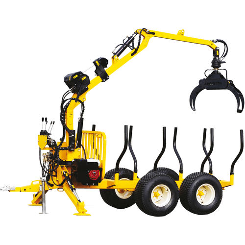 Grua florestal montada em carreta - M-90 - Anderson Group Co. - com lança articulada