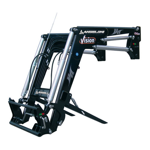 Carregador frontal para trator compacto - VISION series  - ANGELONI srl - com sistema de autonivelamento