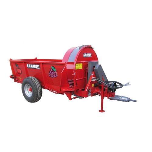 Vagão distribuidor de esterco de arrasto - A35 - Annovi F.lli di Annovi Marino srl - de turbina / com 1 eixo / para viticultura