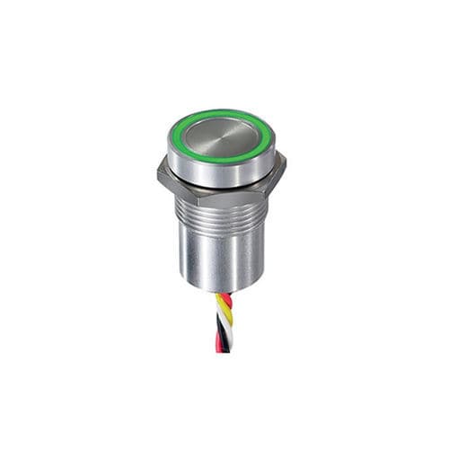 Interruptor com botão de pressão - CPB1116F0SS - APEM GmbH - IP68