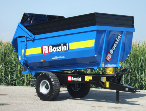 Carreta basculante - RA1B - BOSSINI s.r.l. - com 1 eixo / agrícola / com sistema de freio mecânico