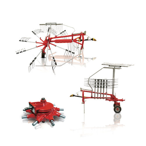 Segadeira enleiradora de arrasto - 9 Arm Windrower With Transmission - Celmak Agriculture Machinery
