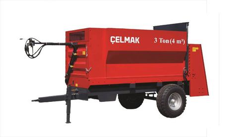 Carreta basculante - 3 Tonne 4 m³ Solid manure trailer - Celmak Agriculture Machinery - basculante / com 1 eixo / agrícola