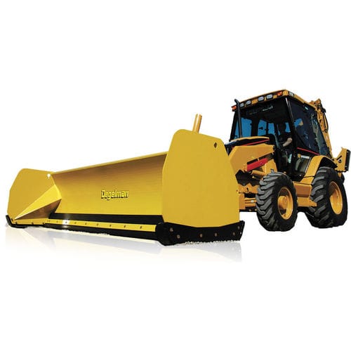 Lâmina limpa-neve reta - Strongbox® - Degelman Industries Ltd. - em V / com engate de 3 pontos dianteiro em trator