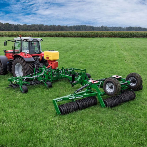Grade rotativa - GREEN.RAKE expert + TERRA.ROLLER expert - Düvelsdorf Handelsgesellschaft mbH - tapadeira / de dentes / de molas