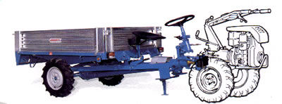 Carreta basculante - RTN 500 Series - ERREPPI Srl - com 1 eixo / agrícola / 0-10 t