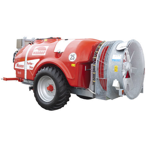 Atomizador de arrasto - N42A/3000-140 GRP - Hans Wanner GmbH Maschinen- und Fahrzeugbau - para culturas arbóreas / com ventilador axial / hidráulico