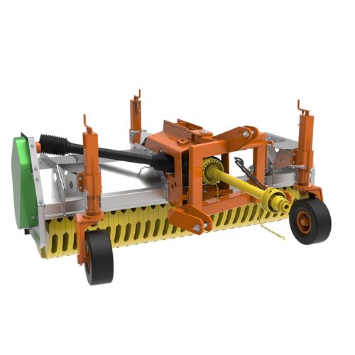 Varredora montada em trator - TURBO series - HOLARAS Hoopman Machines bv - para vias públicas
