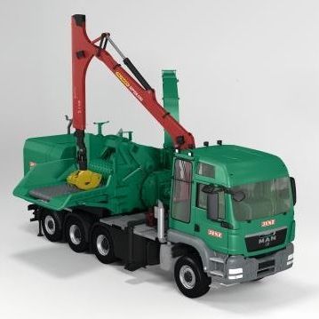 Triturador de galhos montado em caminhão - HEM 841 DQ-Truck  - JENZ GmbH Maschinen- und Fahrzeugbau - a diesel / elétrico / híbrido