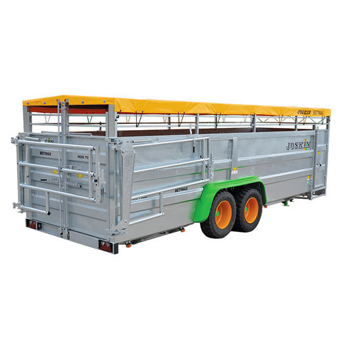 Reboque de transporte de gado para bovinos - BETIMAX RDS  - JOSKIN S.A. - com 2 eixos / com 1 eixo / com portas de abrir