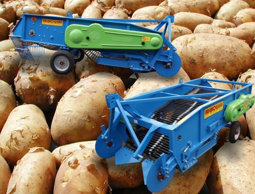 Arrancadeira de batatas - PYRUS Z653 - K.F.M.R. Sp. z o.o. "KRUKOWIAK" - montada em trator / de 2 linhas