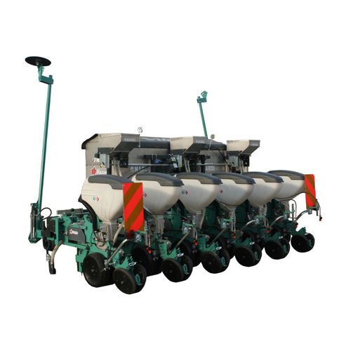 Semeadora de fluxo contínuo pneumática - STARSEM P/K - Nardi Group - montada em trator