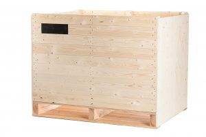 Contentor para cebolas - Naus Kisten en Pallets B.V. POOLING PARTNERS - em madeira / com ventilação
