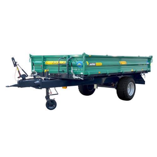Carreta basculante - OL EDK 60 - Oehler Maschinen Fahrzeugbau GmbH - com 1 eixo / agrícola / 6 toneladas