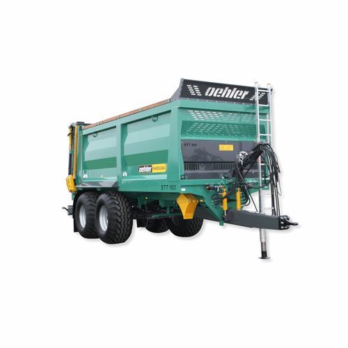 Vagão distribuidor de esterco de arrasto - OL STT 180 - Oehler Maschinen Fahrzeugbau GmbH - com batedores horizontais / tandem / composto