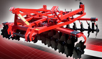 Grade de discos montada - X - P. P. H. AGRO-FACTORY - articulada em 2 seções / de dupla ação offset / com engate em 3 pontos