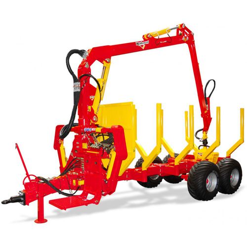 Carreta autocarregável - XYLOTRAIL 11 - RABAUD - em tandem / florestal / 11 toneladas