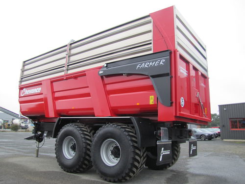 Carreta basculante - FARMER series - Remorques Chevance - com 2 eixos / para silagem / 10-20 t