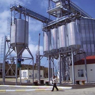 Silo para cereais - SILOS Spain - em aço galvanizado / redondo / com fundo cônico