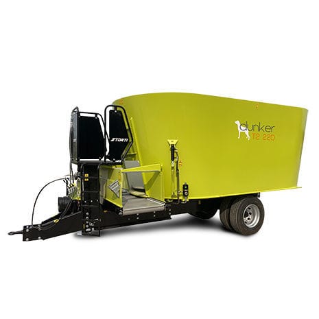 Vagão misturador vertical - Dunker T2 M - STORTI - de arrasto / de descarga frontal / com 2 roscas