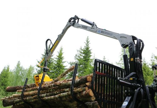 Grua florestal montada em carreta - V4800 - Trejon AB - com lança articulada