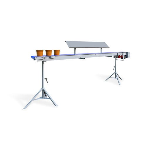 Transportador para vasos - NTA series - URBINATI Srl - de esteira / móvel / com altura regulável