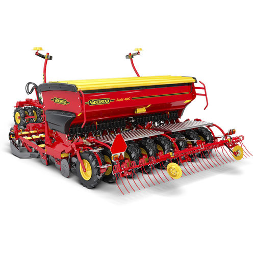 Semeadora de fluxo contínuo convencional - Rapid 300-400C/S - VÄDERSTAD GmbH - de hastes / 24 linhas / montada em trator