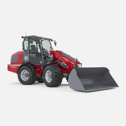 Carregadeira telescópica - 4080T - Weidemann - de rodas / com cabine / articulada