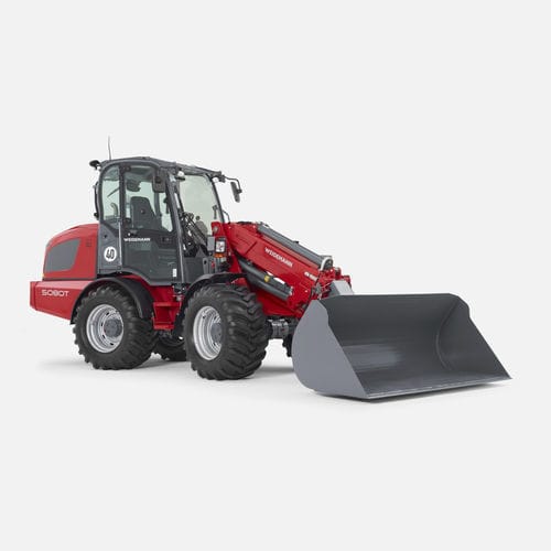Carregadeira telescópica - 5080T - Weidemann - de rodas / com cabine / articulada
