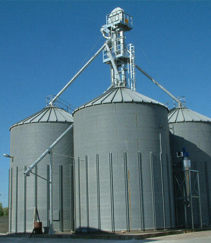Silo para cereais - ZANIN F.lli srl - em aço / em aço galvanizado / redondo