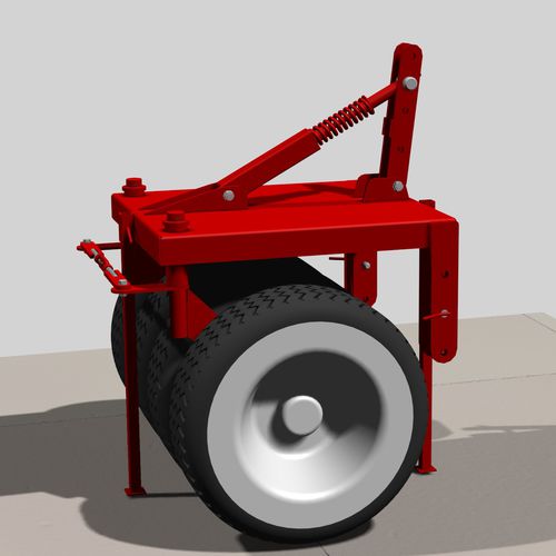 Rolo de acamamento - ZINGER Mechanisatie BV - ZIBO Holland - de pneus / com engate em 3 pontos / para instalação frontal
