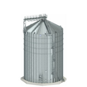 Silo para cereais - FBIN14 - "BIN" Sp. z o.o. - em aço / redondo / com fundo plano