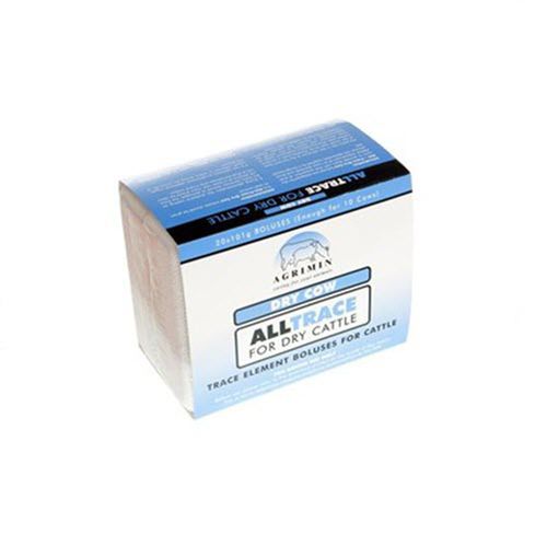 Bólus de nutrição - All-Trace - Agrimin Ltd. - para vacas secas / para correção de deficiências nutricionais / com oligoelementos