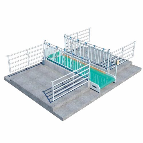 Cocho para bovinos - CK Industries - metálico / coletivo / automático
