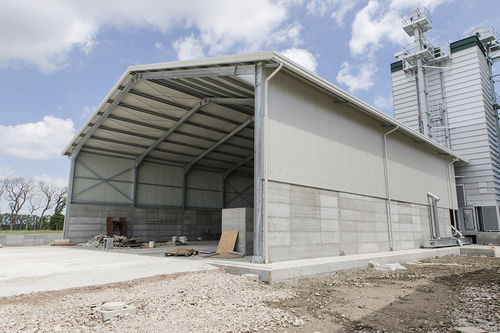 Túnel de armazenagem para feno - DUE A s.r.l. - modular / com estrutura em aço