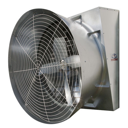 Ventilador para galpão agrícola - WS-54SBDLA - Hog Slat - de circulação de ar / de parede / em aço galvanizado