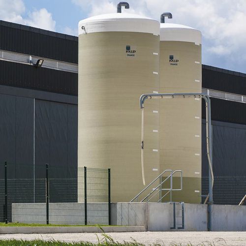 Silo para líquidos - VBEW-VM	 - M.I.P. NV - Mertens Industrial Products - para adubo / em poliéster / redondo